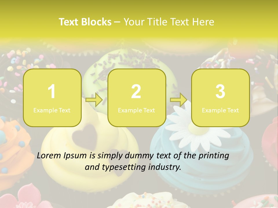 Baked Food Cupcake PowerPoint Template