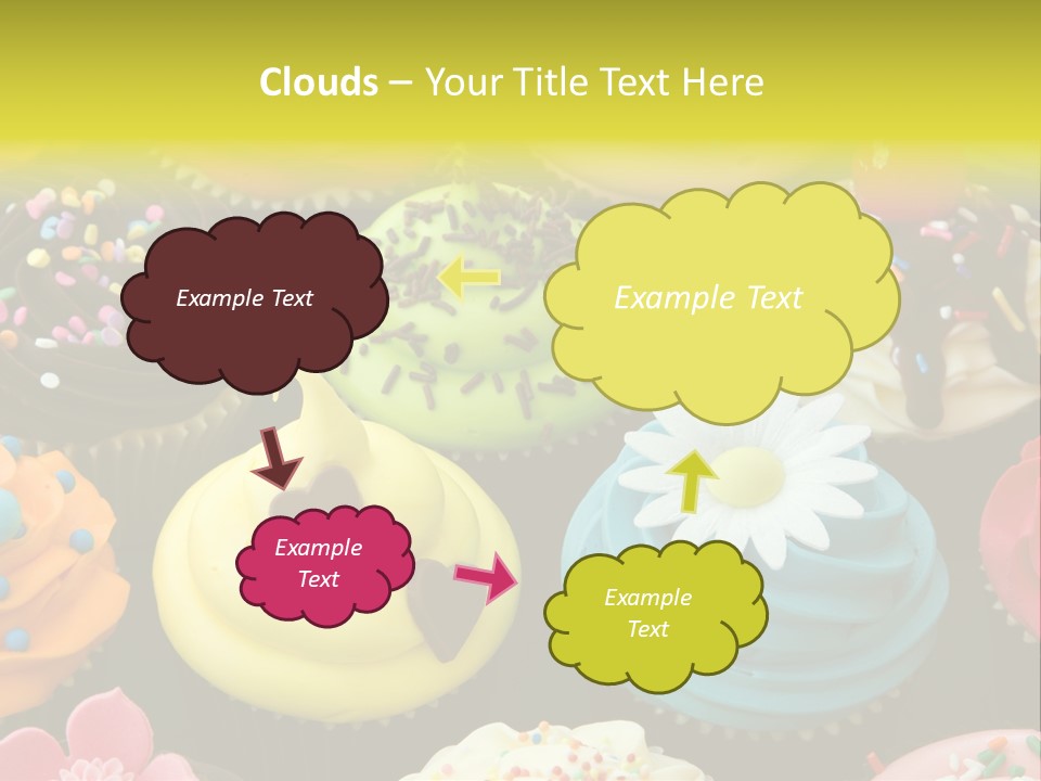 Baked Food Cupcake PowerPoint Template