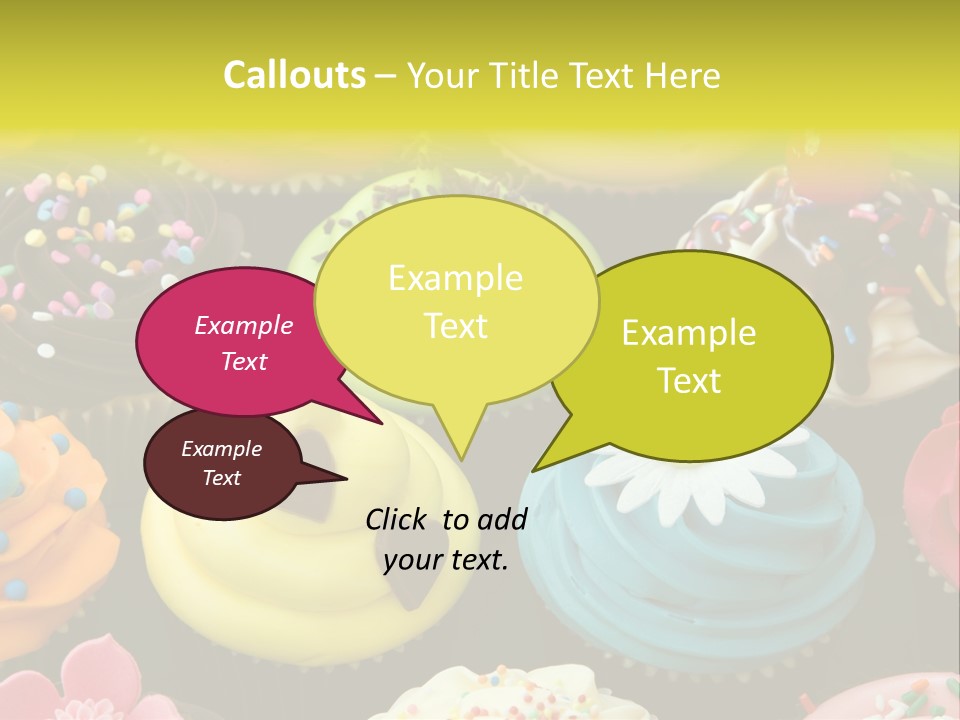 Baked Food Cupcake PowerPoint Template
