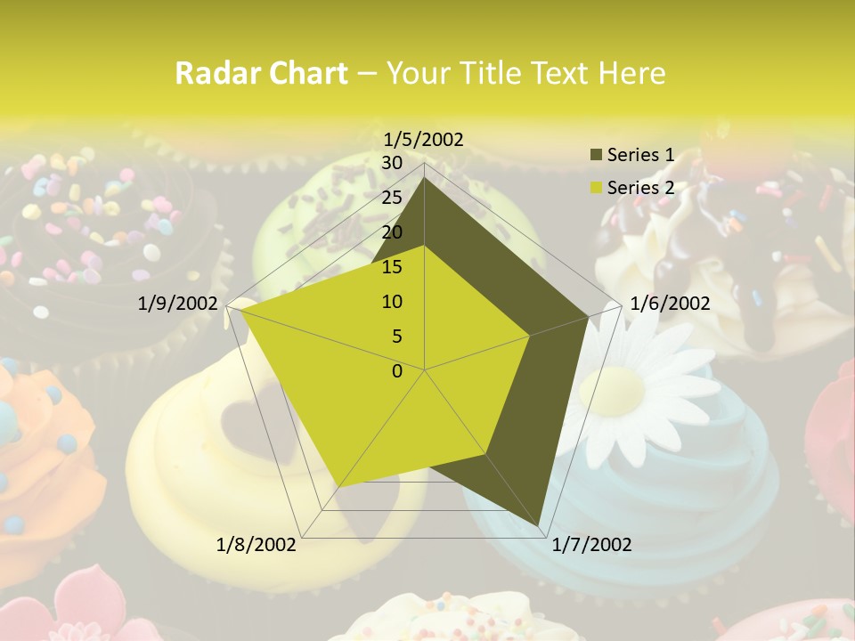 Baked Food Cupcake PowerPoint Template