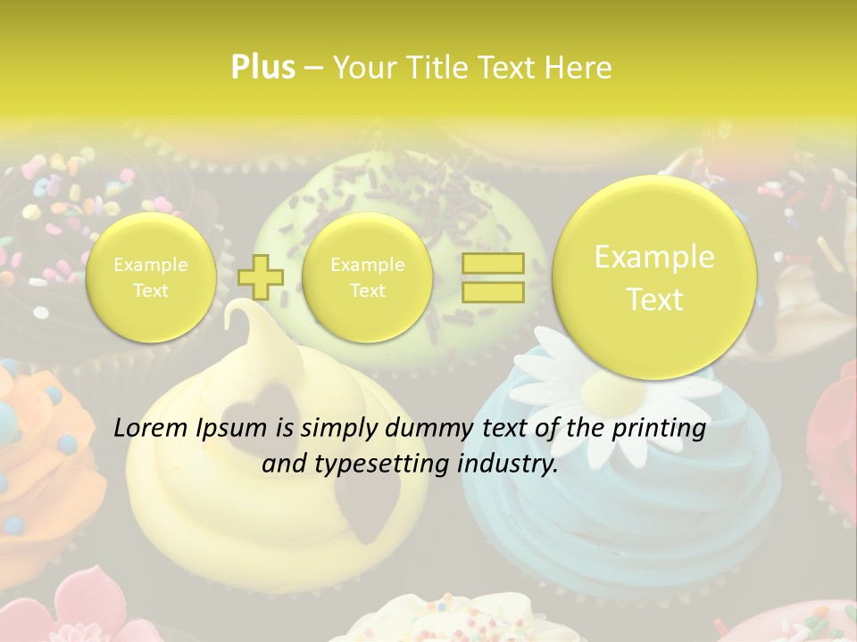 Baked Food Cupcake PowerPoint Template
