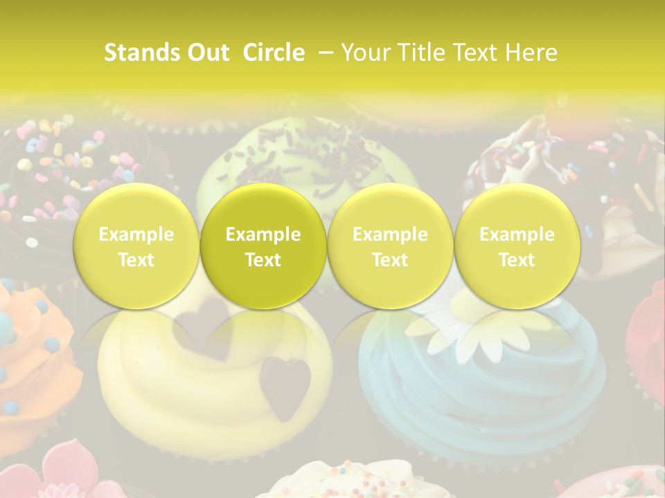 Baked Food Cupcake PowerPoint Template