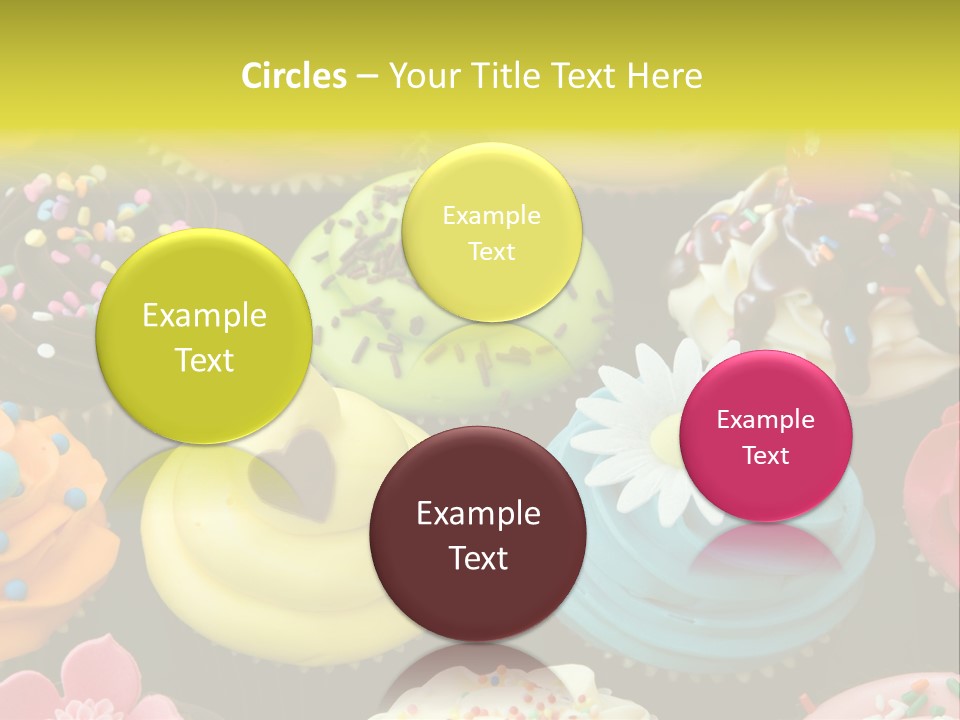 Baked Food Cupcake PowerPoint Template