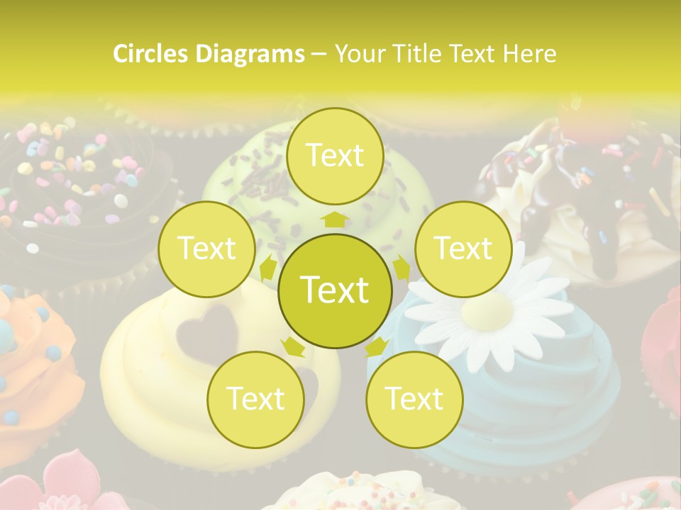 Baked Food Cupcake PowerPoint Template