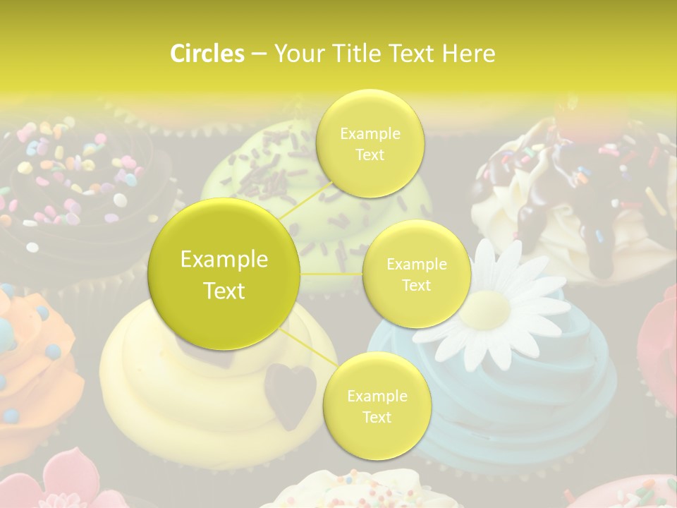 Baked Food Cupcake PowerPoint Template