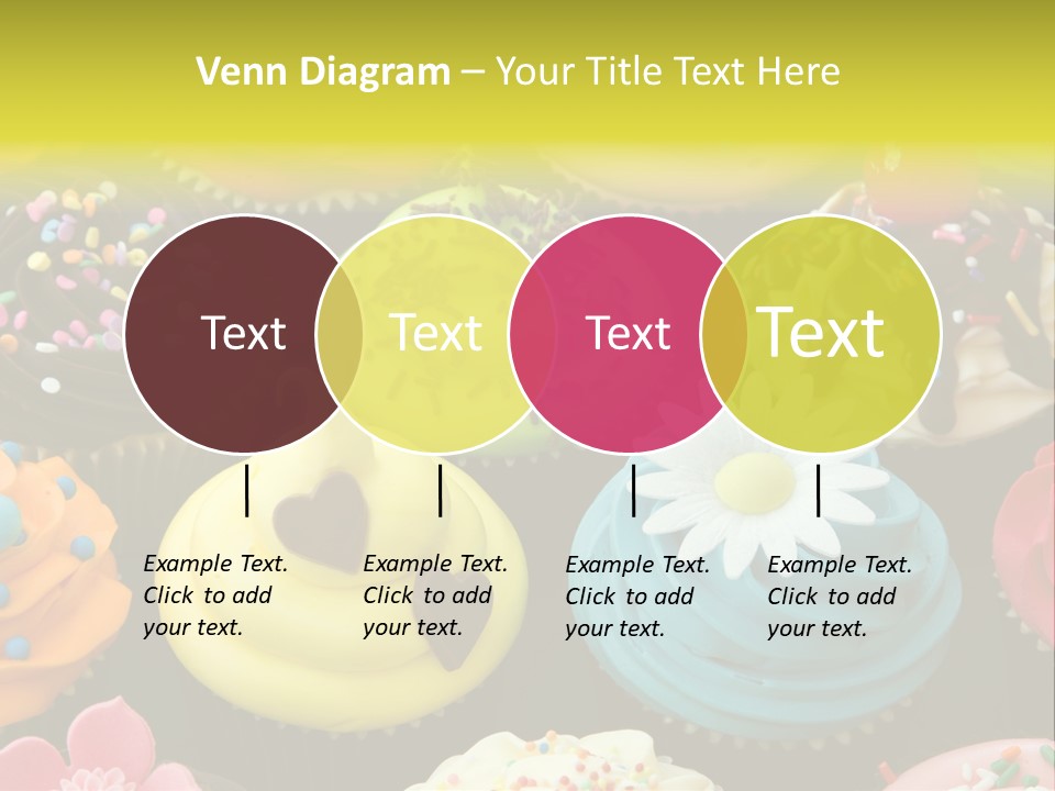 Baked Food Cupcake PowerPoint Template