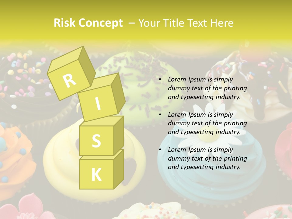 Baked Food Cupcake PowerPoint Template