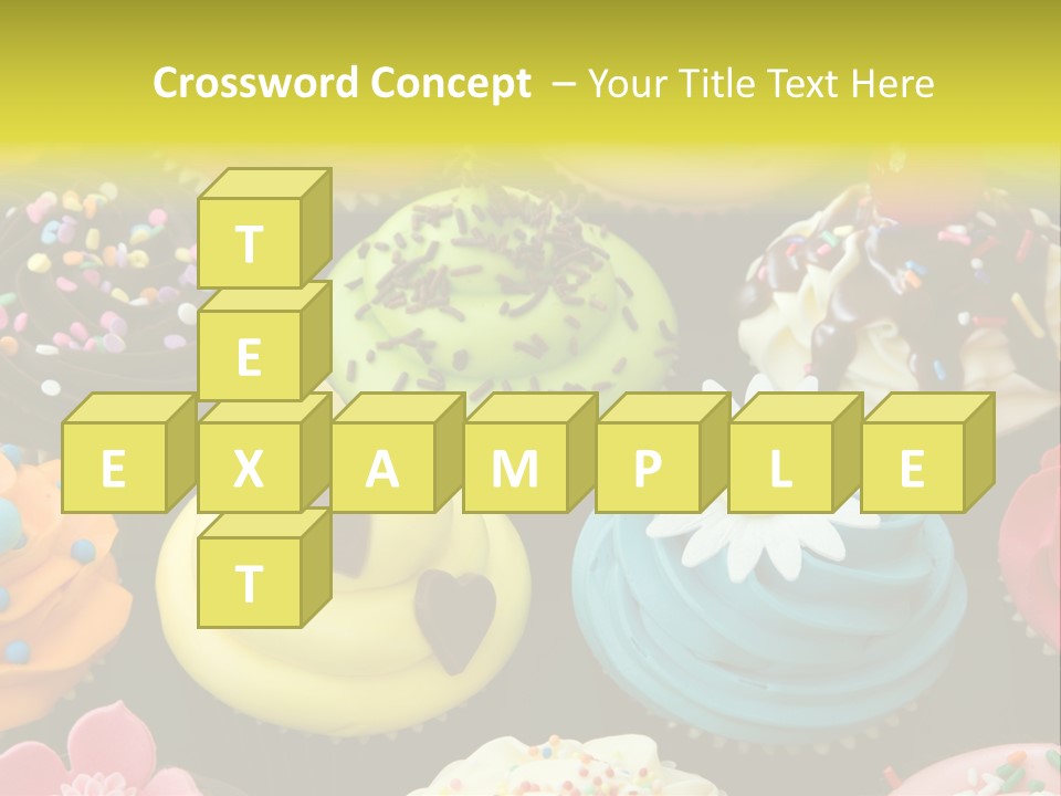 Baked Food Cupcake PowerPoint Template