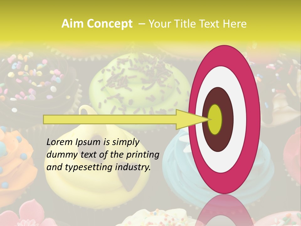 Baked Food Cupcake PowerPoint Template