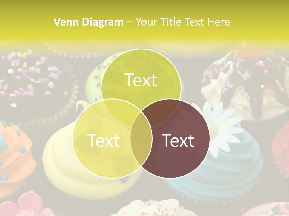 Baked Food Cupcake PowerPoint Template