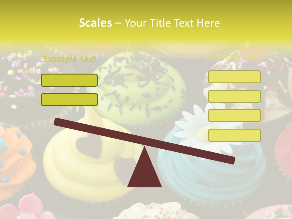 Baked Food Cupcake PowerPoint Template