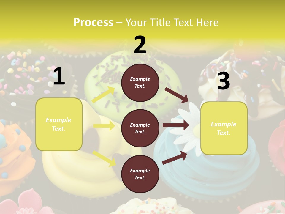 Baked Food Cupcake PowerPoint Template