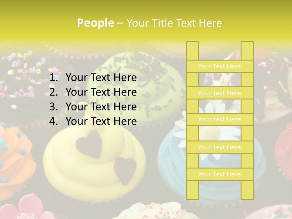 Baked Food Cupcake PowerPoint Template