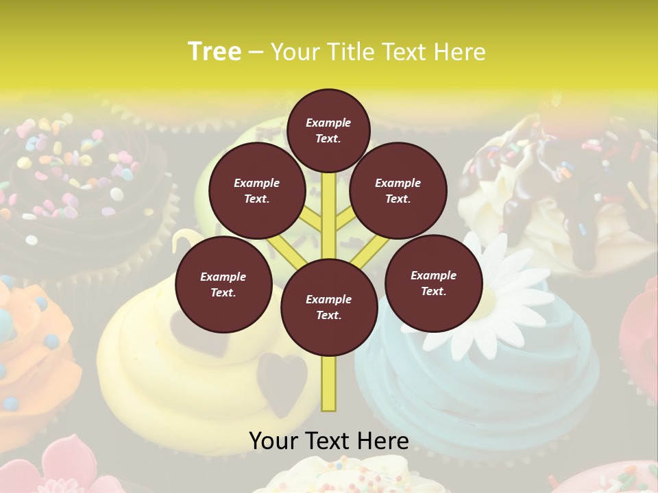 Baked Food Cupcake PowerPoint Template