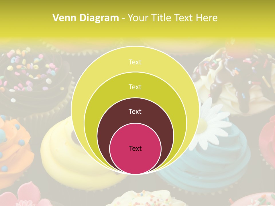 Baked Food Cupcake PowerPoint Template