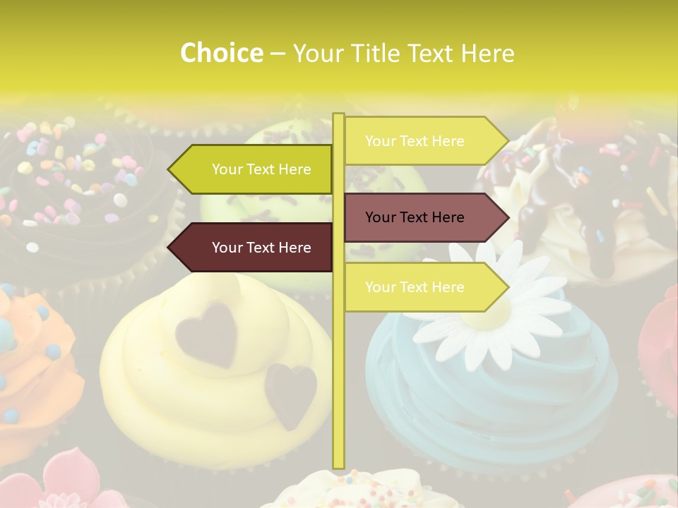 Baked Food Cupcake PowerPoint Template