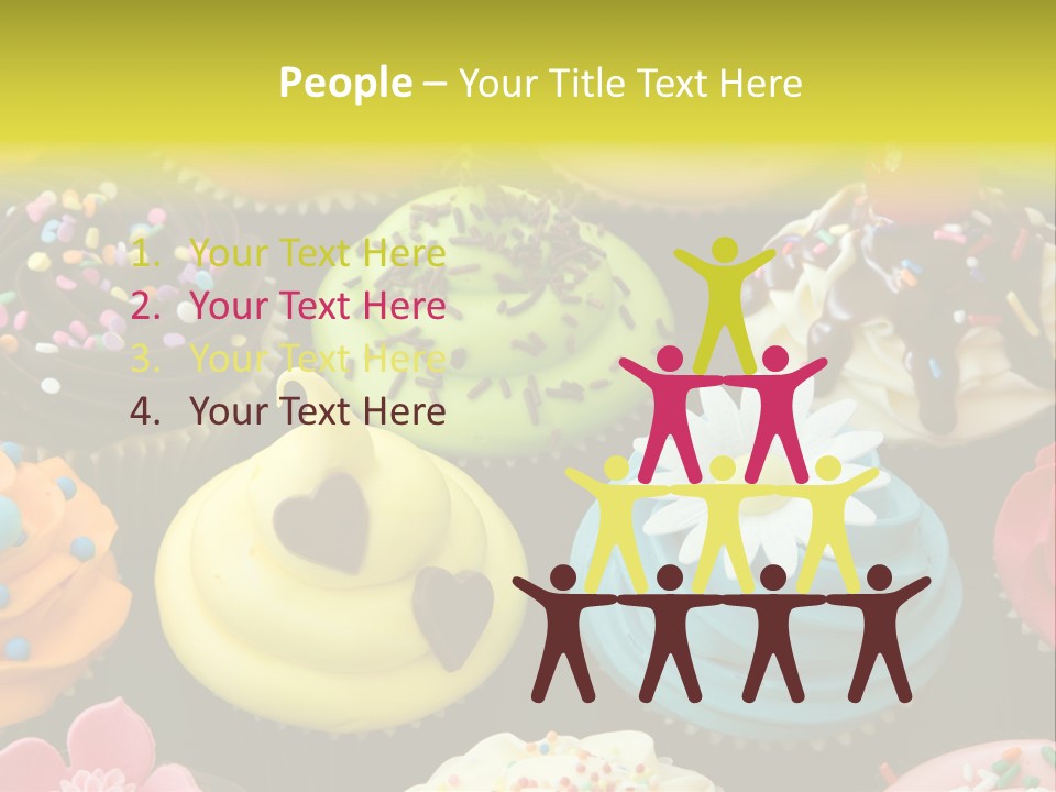 Baked Food Cupcake PowerPoint Template