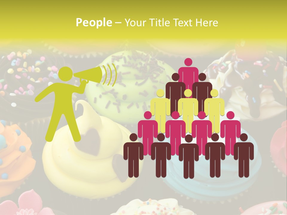 Baked Food Cupcake PowerPoint Template