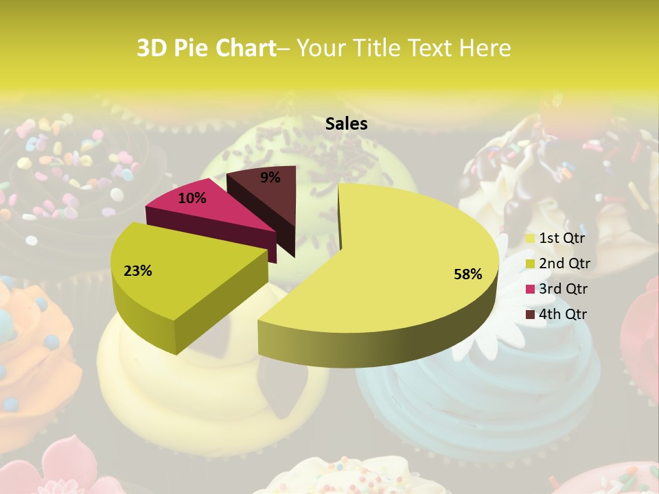 Baked Food Cupcake PowerPoint Template