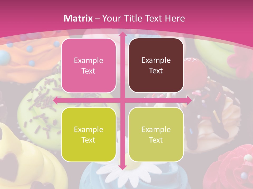 Baked Food Cupcake PowerPoint Template