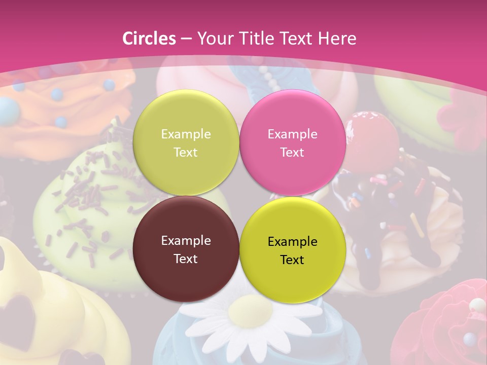 Baked Food Cupcake PowerPoint Template
