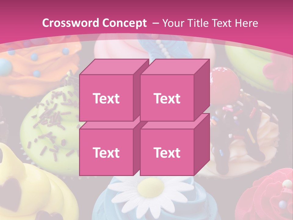 Baked Food Cupcake PowerPoint Template