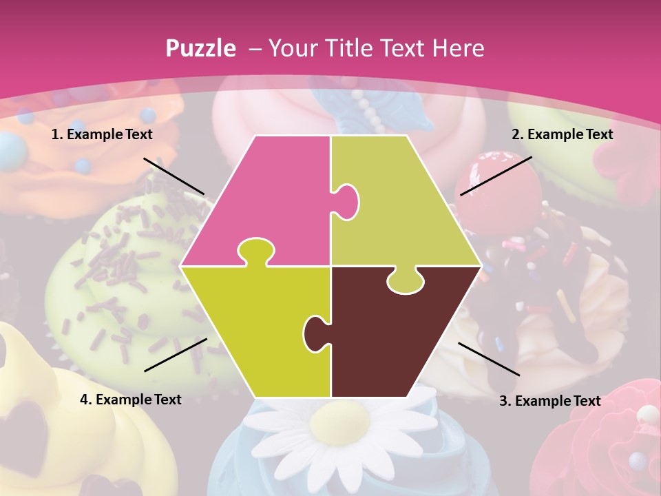 Baked Food Cupcake PowerPoint Template