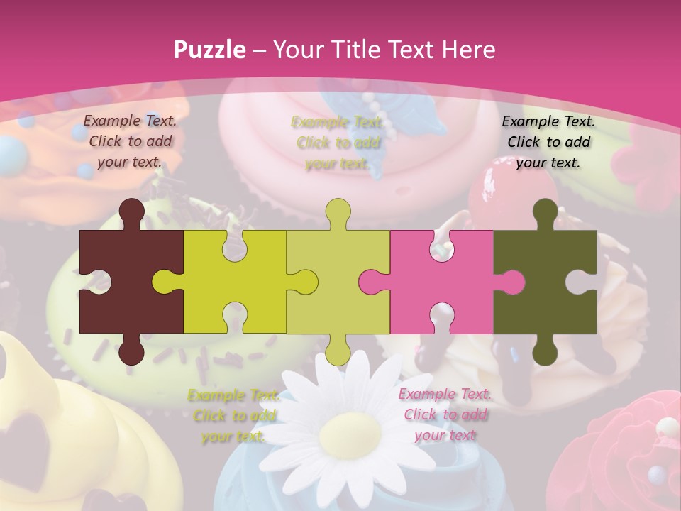 Baked Food Cupcake PowerPoint Template