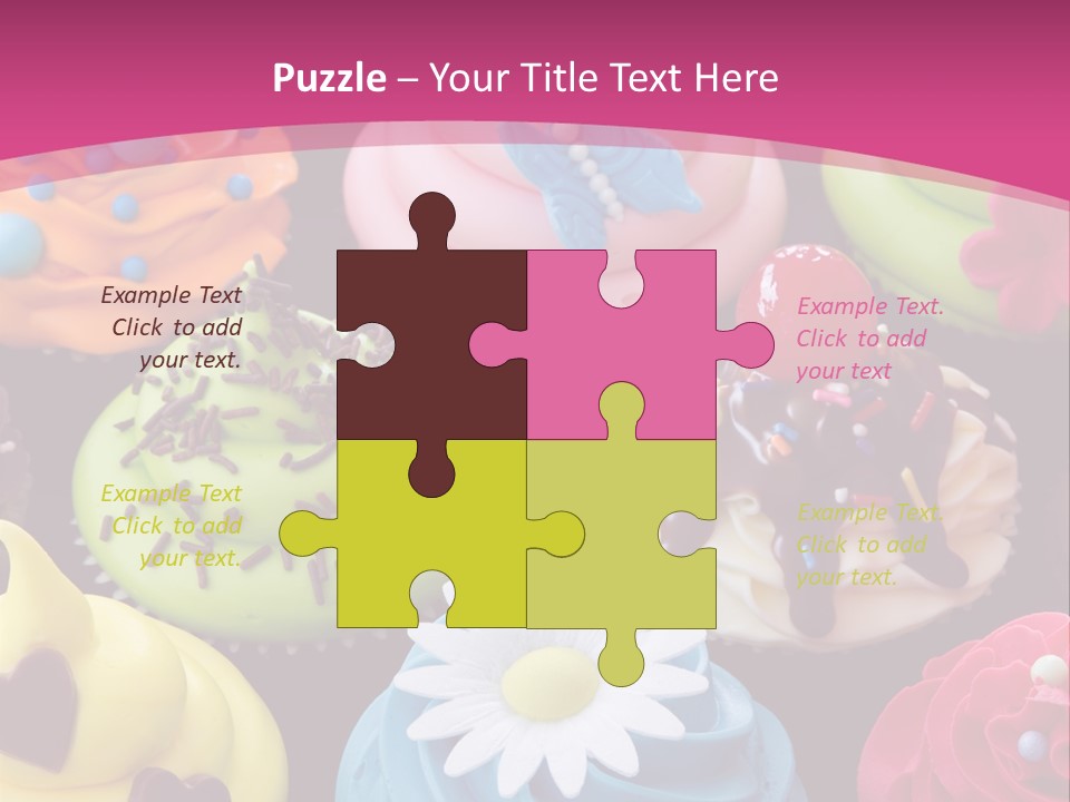 Baked Food Cupcake PowerPoint Template