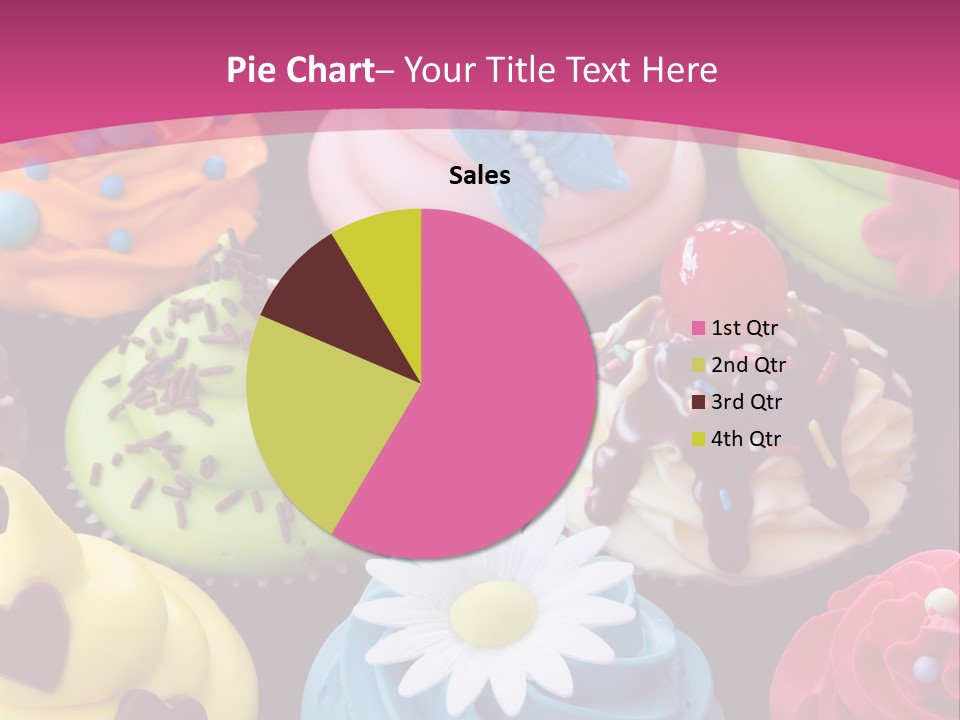 Baked Food Cupcake PowerPoint Template