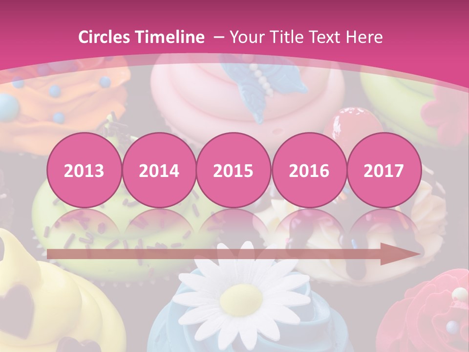 Baked Food Cupcake PowerPoint Template