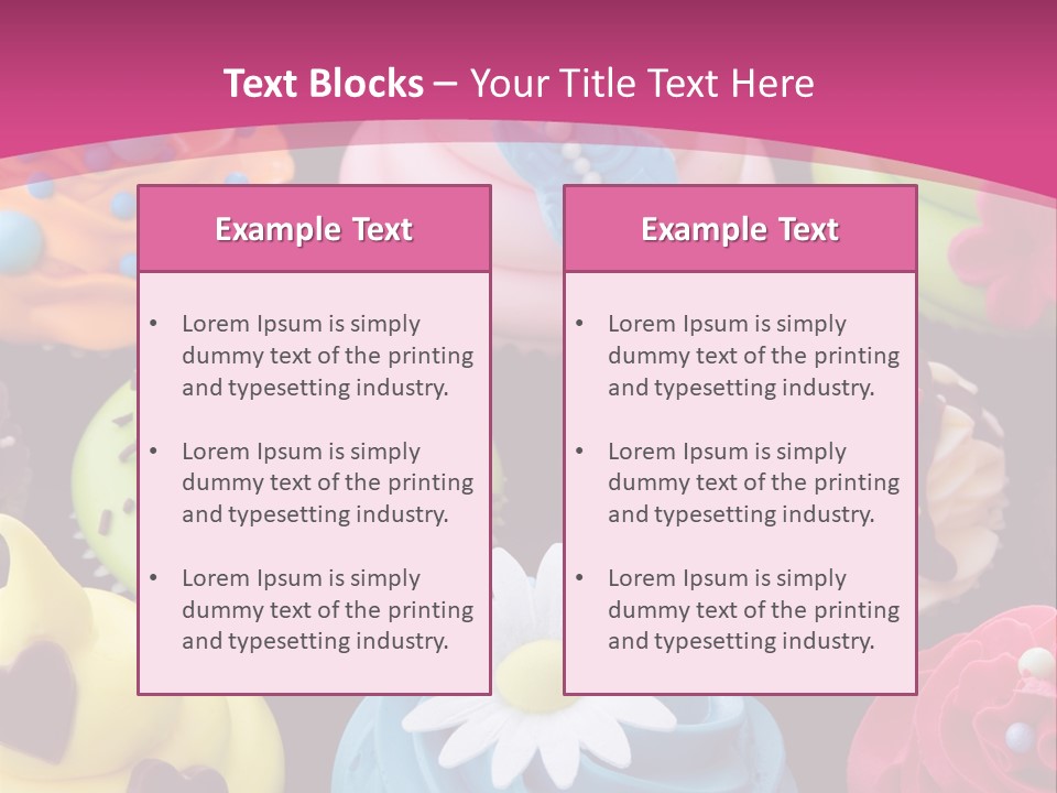 Baked Food Cupcake PowerPoint Template