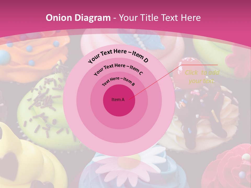 Baked Food Cupcake PowerPoint Template