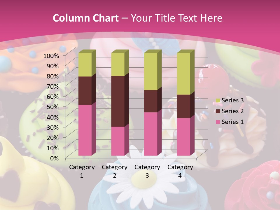 Baked Food Cupcake PowerPoint Template