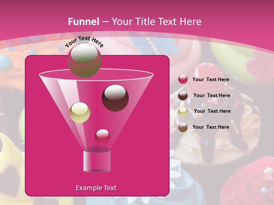 Baked Food Cupcake PowerPoint Template