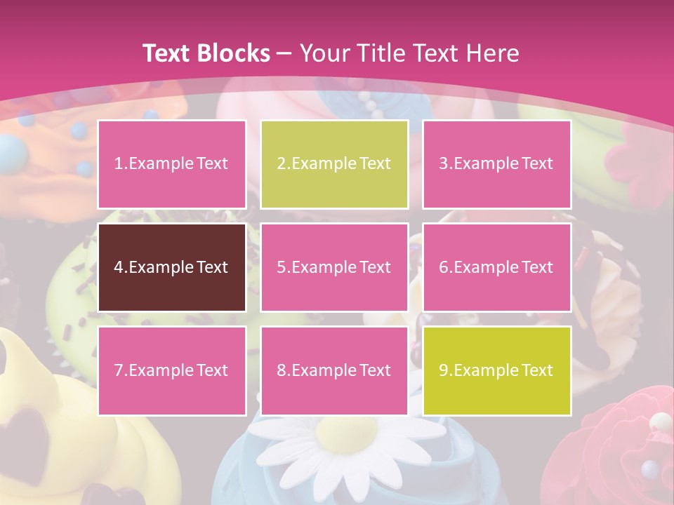 Baked Food Cupcake PowerPoint Template