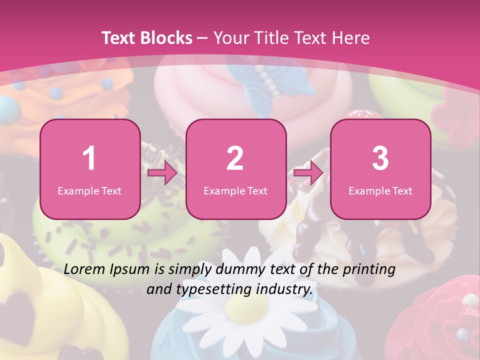 Baked Food Cupcake PowerPoint Template