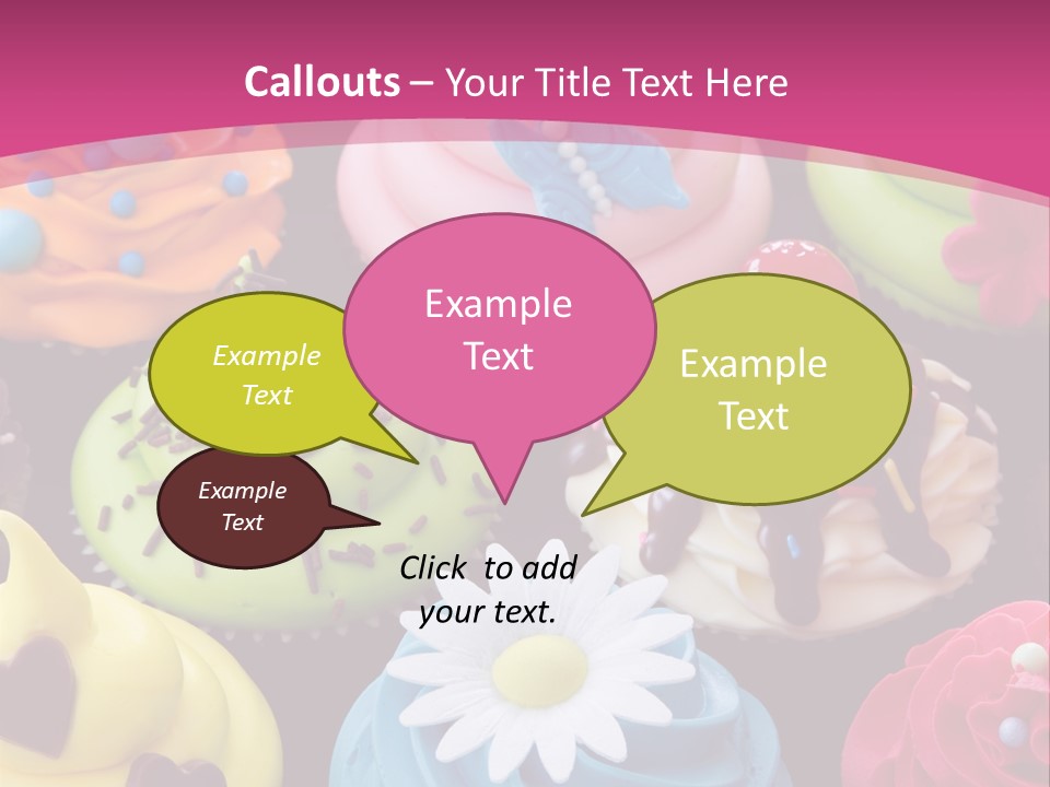 Baked Food Cupcake PowerPoint Template