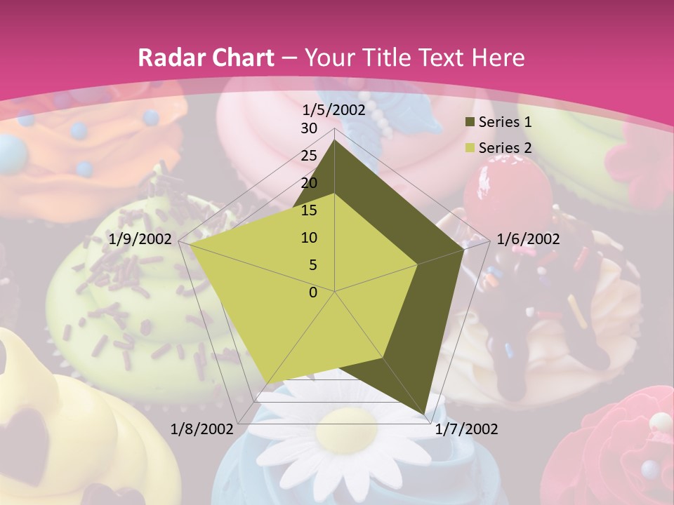 Baked Food Cupcake PowerPoint Template