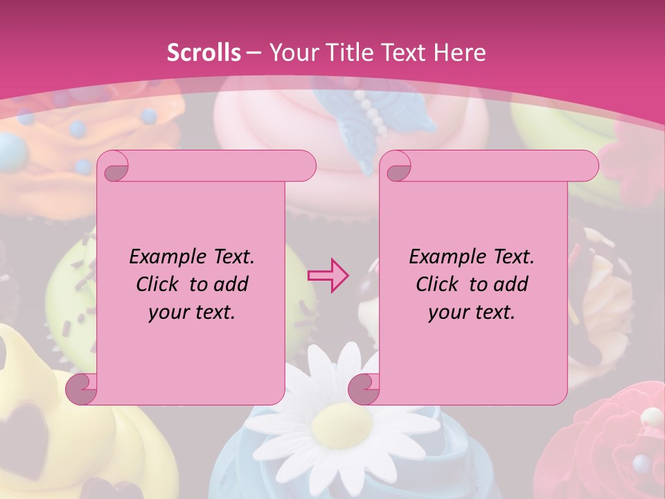 Baked Food Cupcake PowerPoint Template