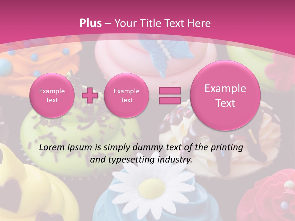 Baked Food Cupcake PowerPoint Template