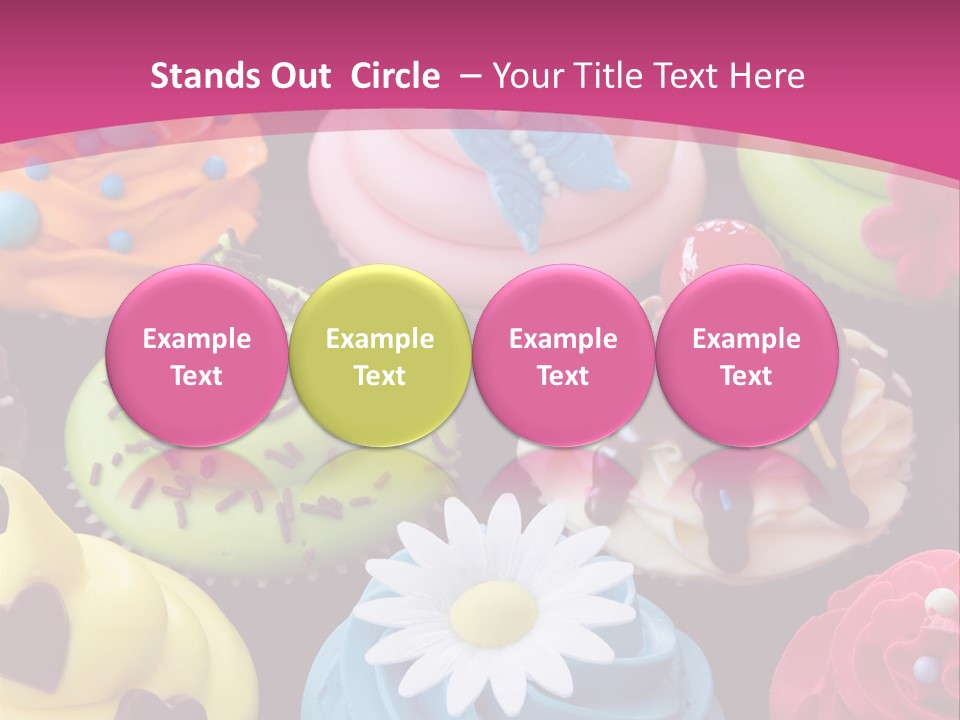 Baked Food Cupcake PowerPoint Template