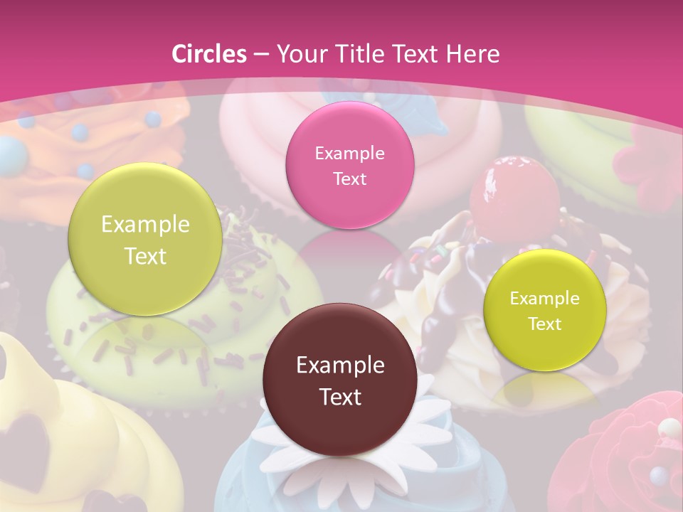 Baked Food Cupcake PowerPoint Template