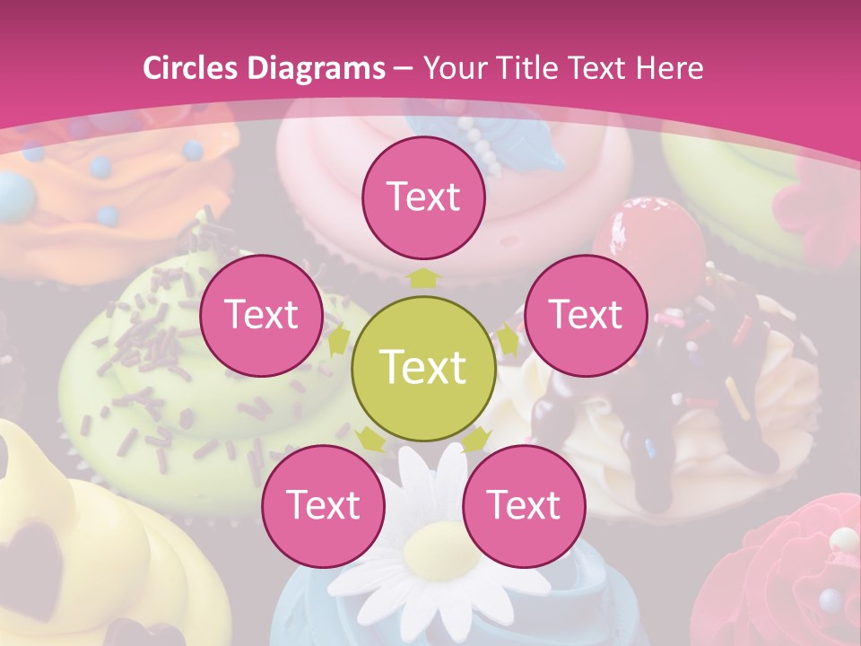 Baked Food Cupcake PowerPoint Template