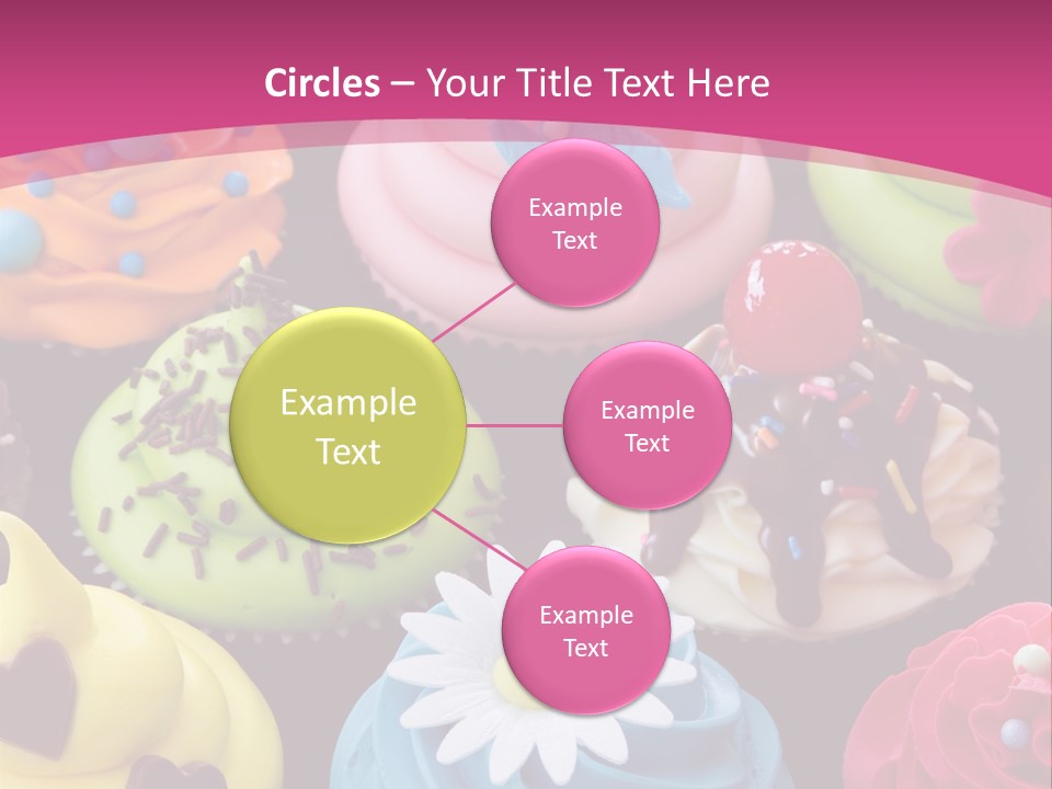 Baked Food Cupcake PowerPoint Template