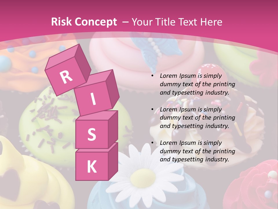 Baked Food Cupcake PowerPoint Template