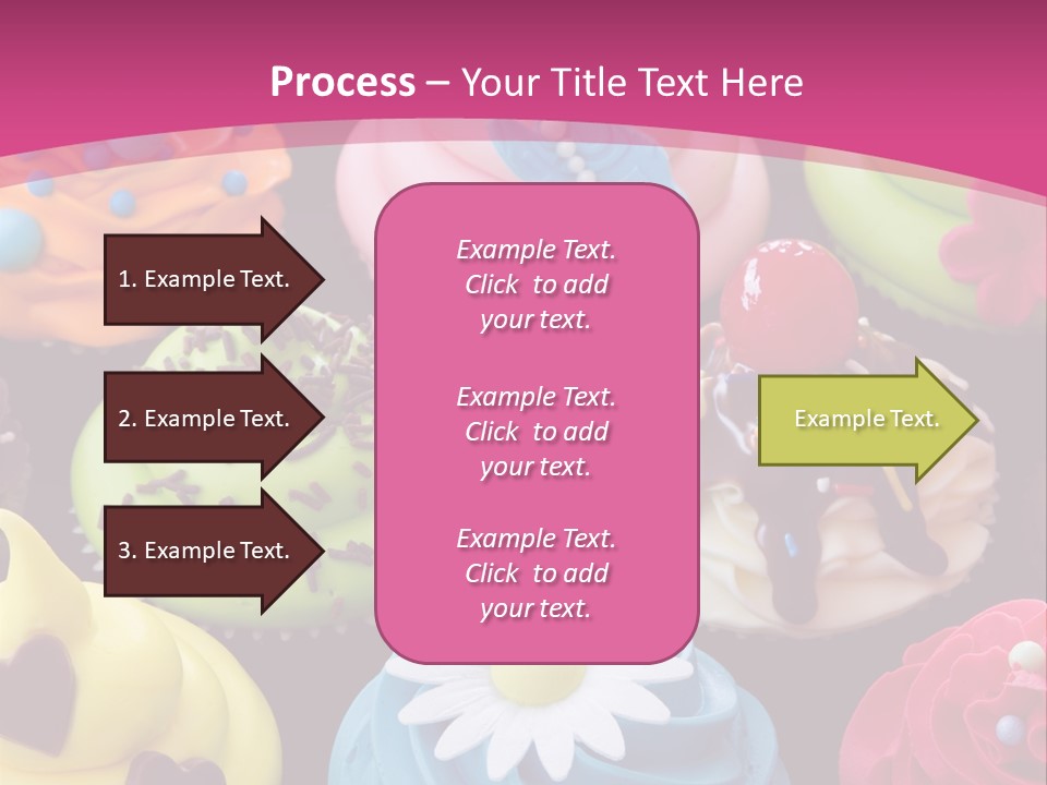 Baked Food Cupcake PowerPoint Template