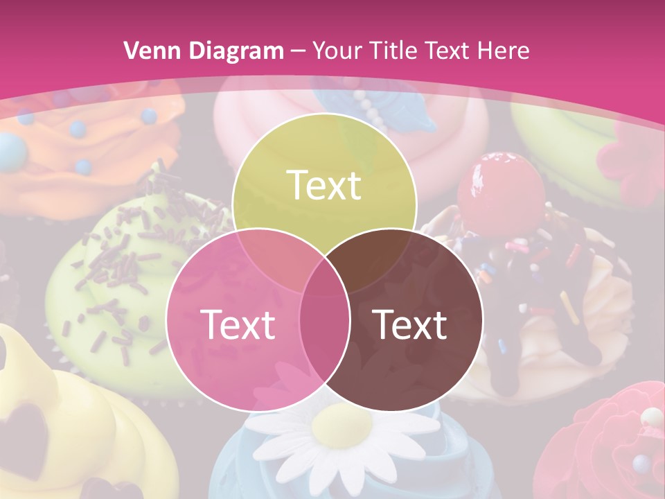 Baked Food Cupcake PowerPoint Template