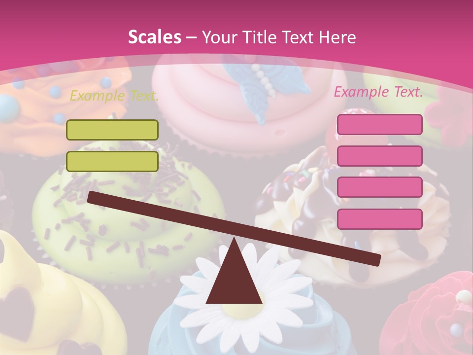 Baked Food Cupcake PowerPoint Template