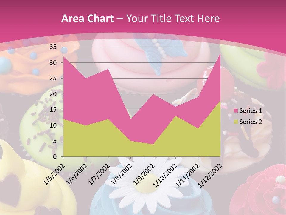 Baked Food Cupcake PowerPoint Template